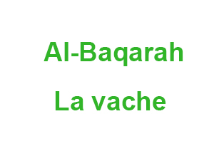 Al-Baqarah - La vache